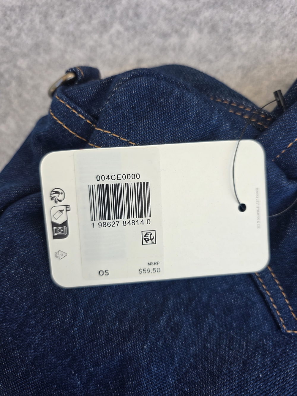 Levi's Women Presley Top Handle Bag in Dark Blue NWT - Picture 10 of 11